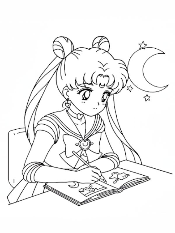 tô màu thủy thủ mặt trăng 29