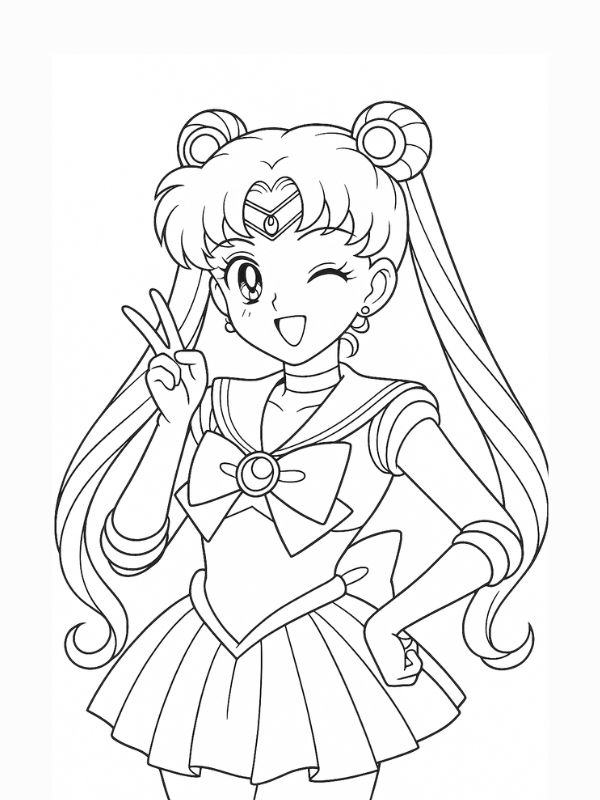 tô màu thủy thủ mặt trăng 5