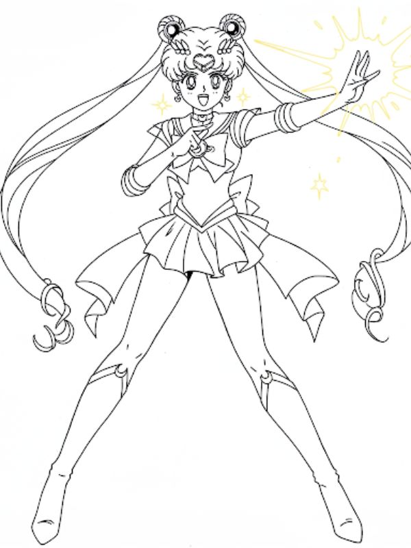 tô màu thủy thủ mặt trăng 7