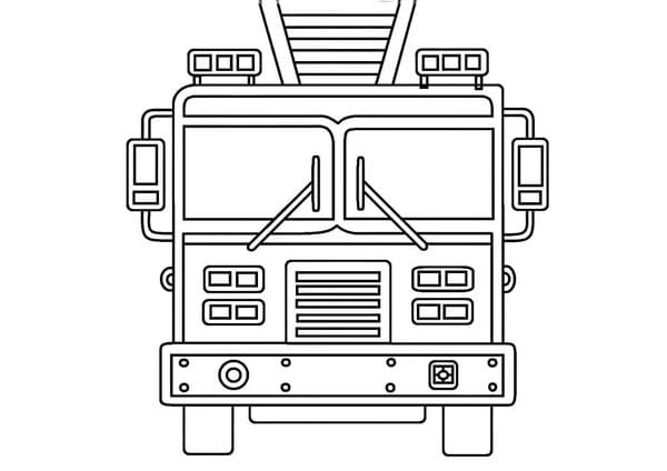 tô màu xe cứu hỏa 11