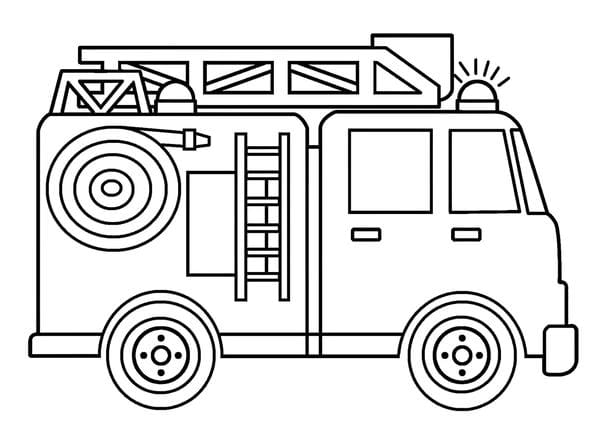 tô màu xe cứu hỏa 13