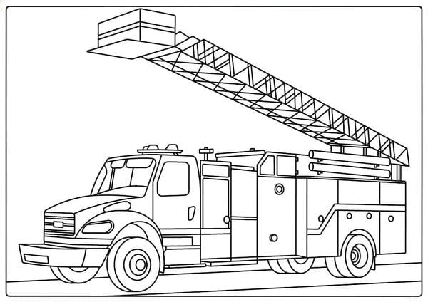 tô màu xe cứu hỏa 20