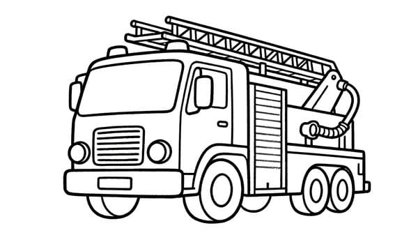 tô màu xe cứu hỏa 36