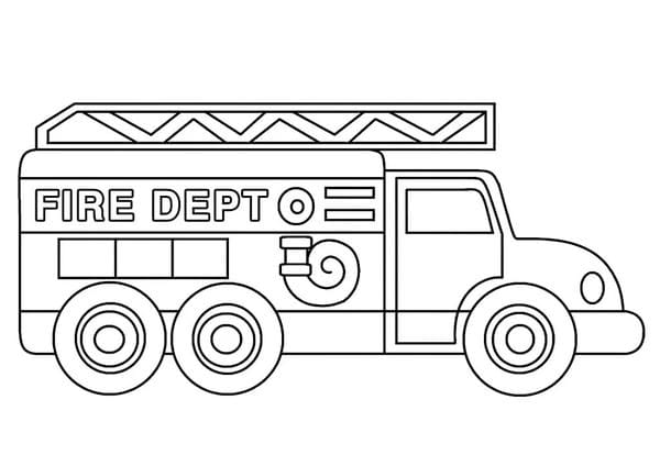 tô màu xe cứu hỏa 5