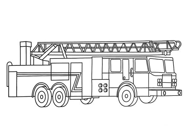 tô màu xe cứu hỏa 8