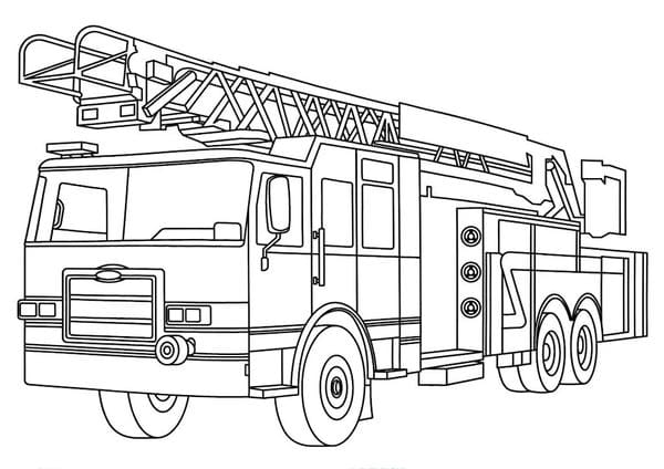 tô màu xe cứu hỏa 9