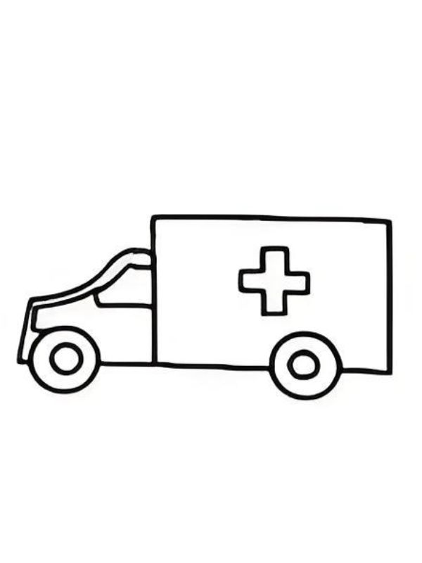tô màu xe cứu thương 13