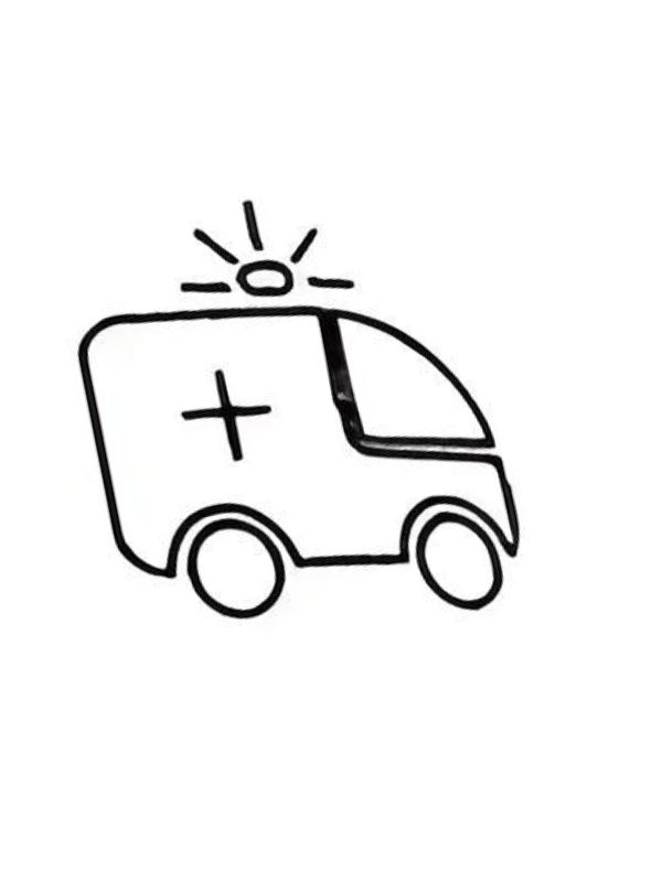 tô màu xe cứu thương 14