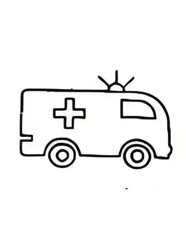 tô màu xe cứu thương 15
