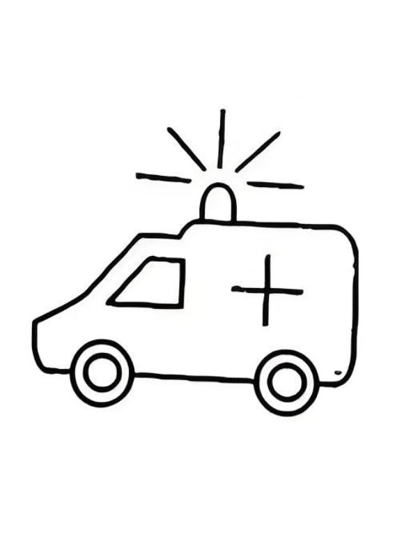 tô màu xe cứu thương 18