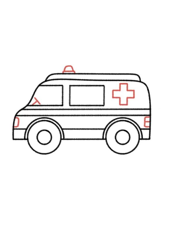 tô màu xe cứu thương 2