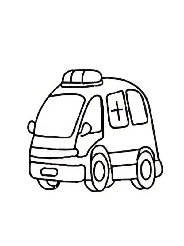tô màu xe cứu thương 23