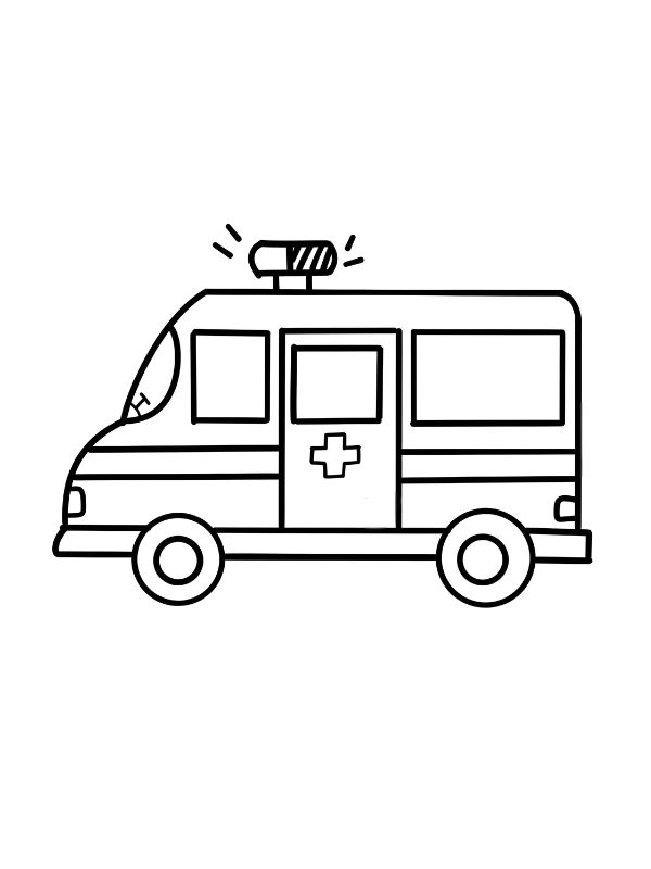 tô màu xe cứu thương 26