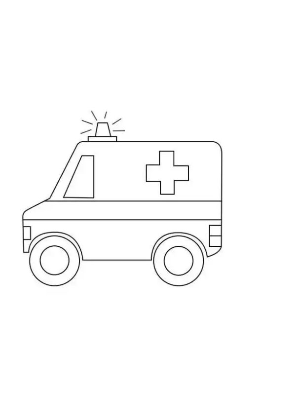 tô màu xe cứu thương 27