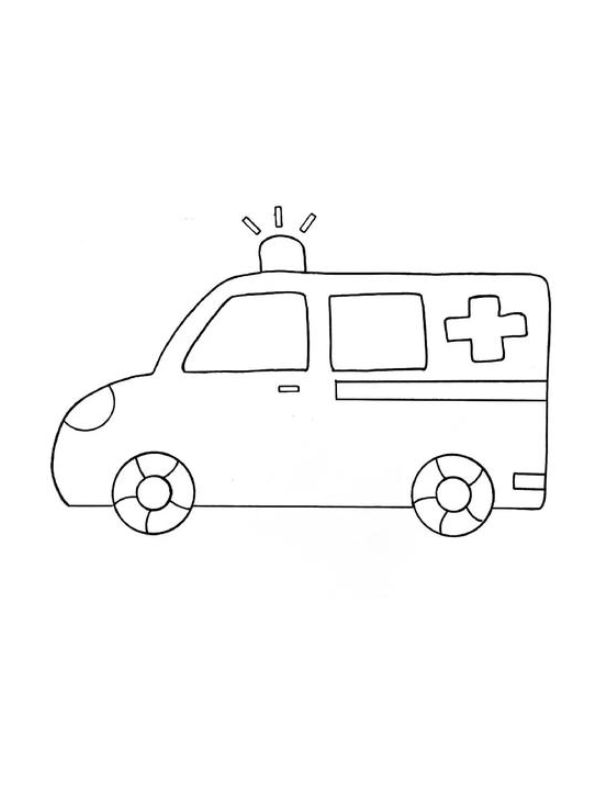 tô màu xe cứu thương 28