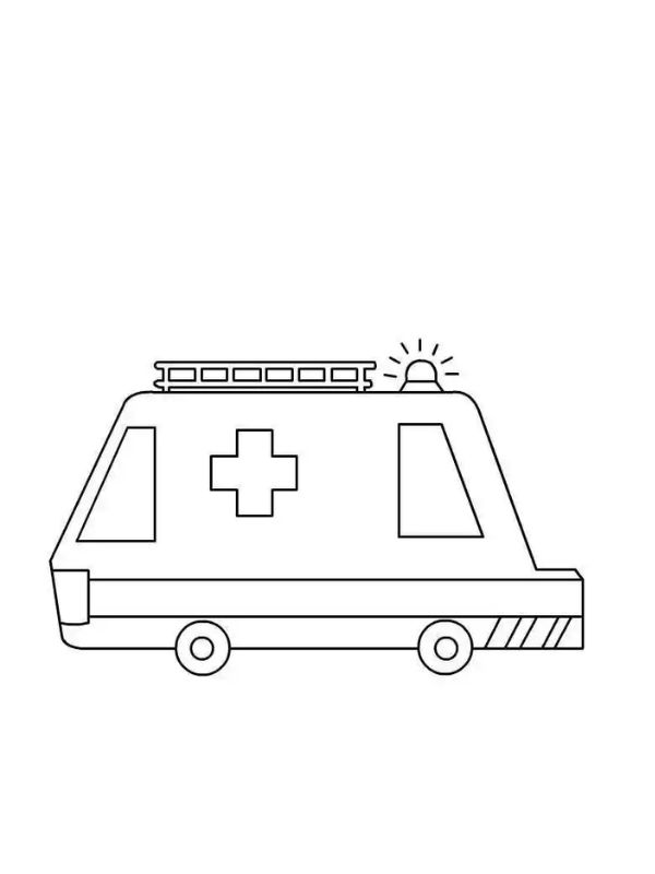 tô màu xe cứu thương 30
