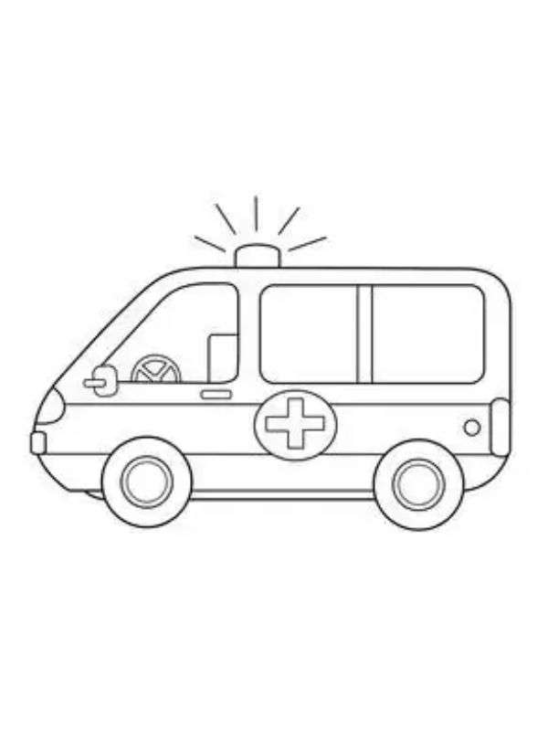 tô màu xe cứu thương 32
