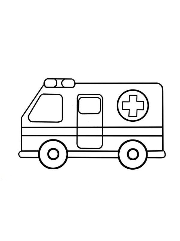 tô màu xe cứu thương 4