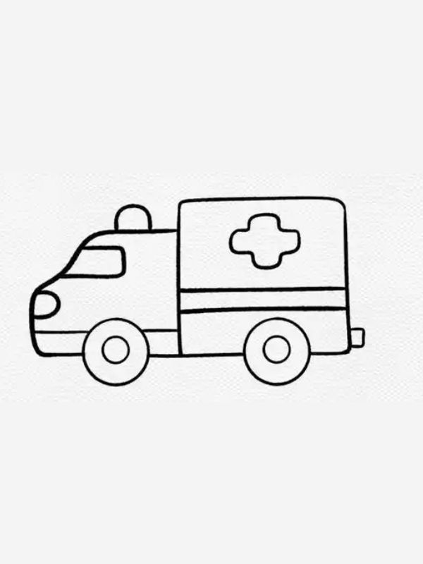 tô màu xe cứu thương 9