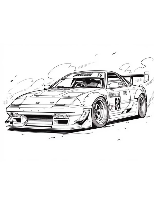 tô màu xe đua 11