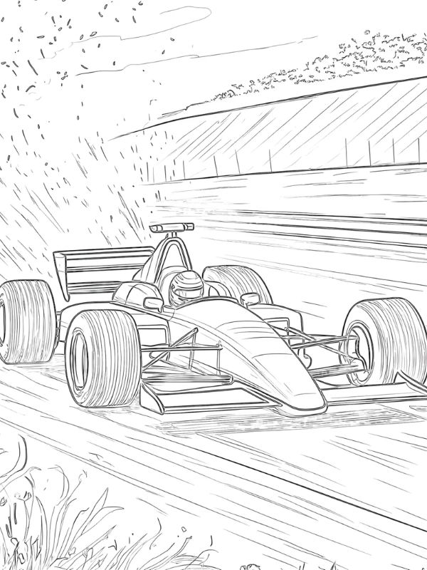 tô màu xe đua 14