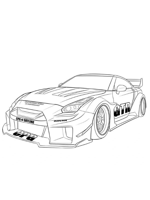 tô màu xe đua 15