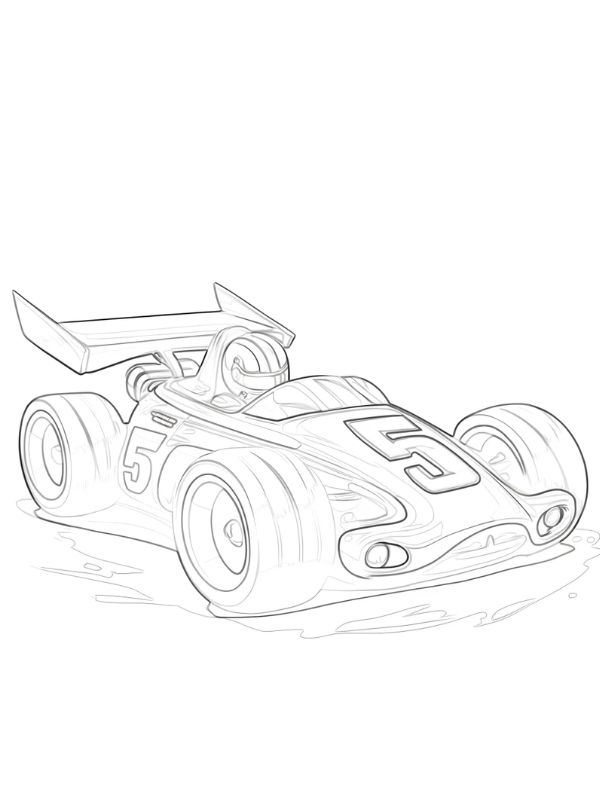tô màu xe đua 17