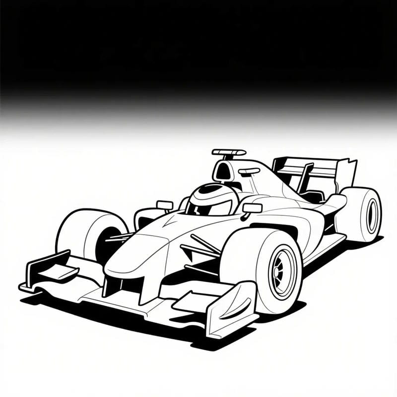 tô màu xe đua 18