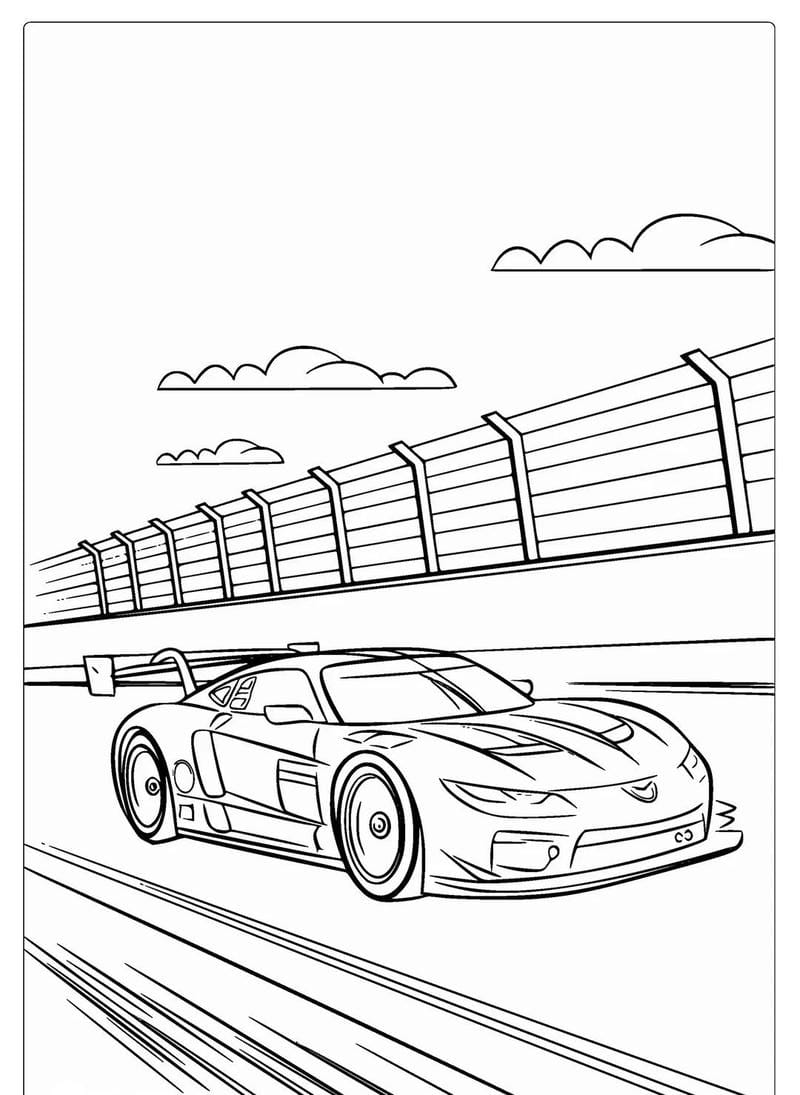 tô màu xe đua 22