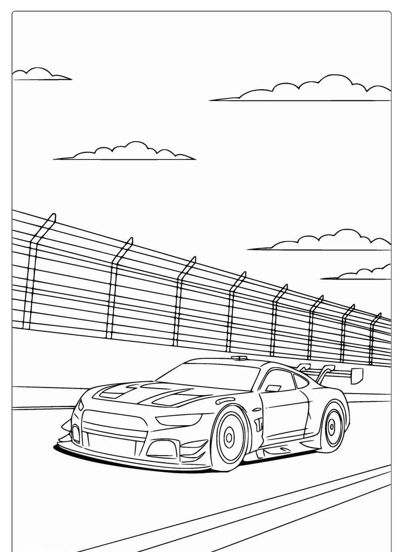 tô màu xe đua 23
