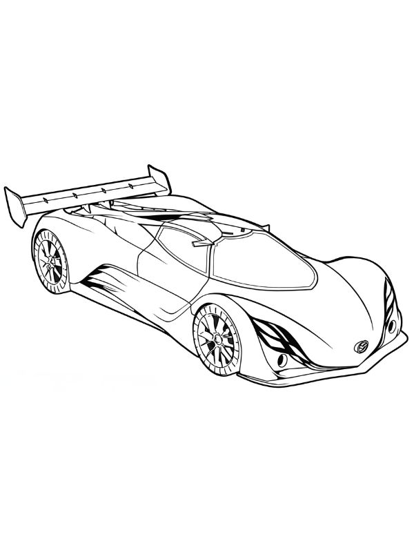 tô màu xe đua 23