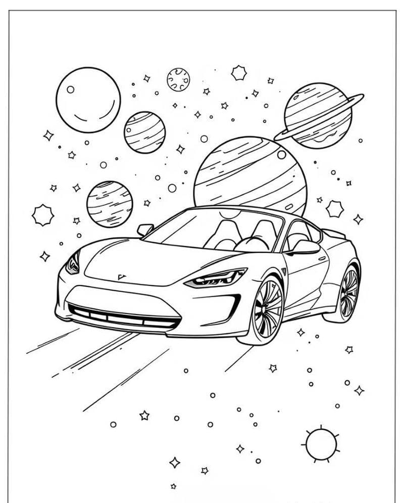 tô màu xe đua 4