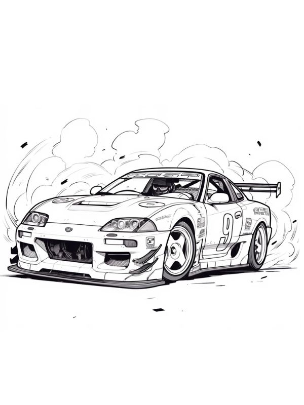 tô màu xe đua 5