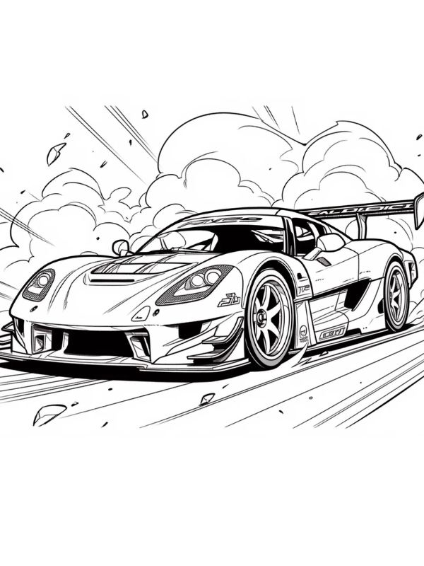 tô màu xe đua 9