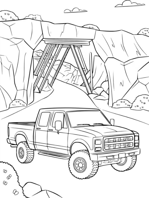 tô màu xe tải 1
