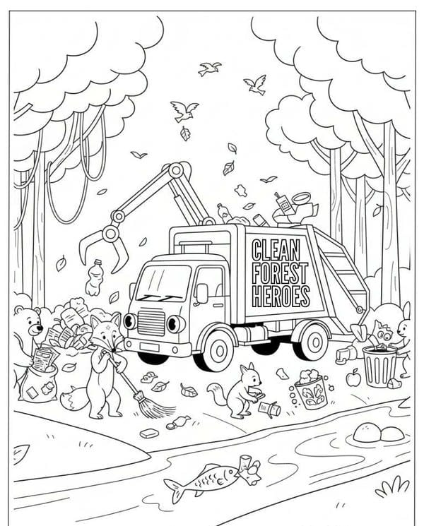 tô màu xe tải 12