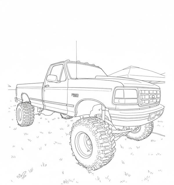 tô màu xe tải 14