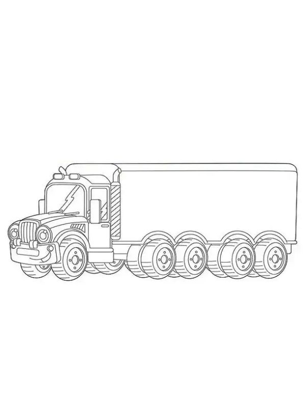 tô màu xe tải 14
