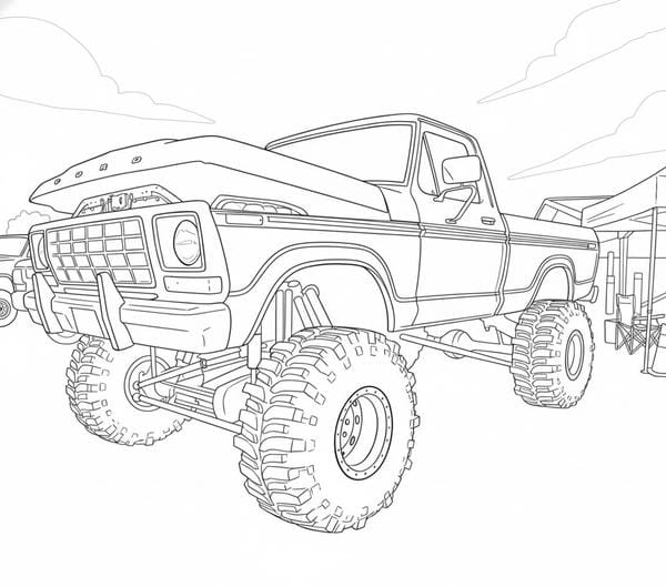 tô màu xe tải 15