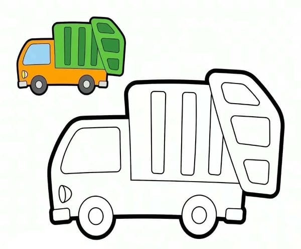 tô màu xe tải 19