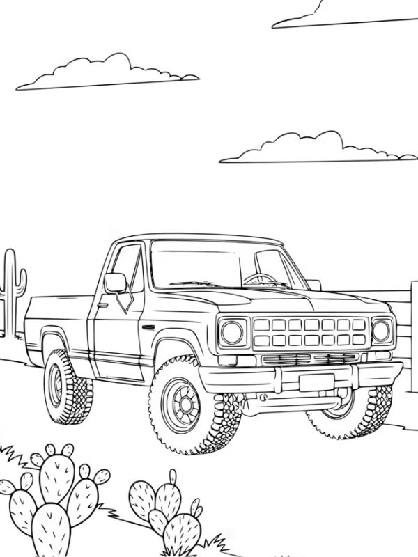 tô màu xe tải 2