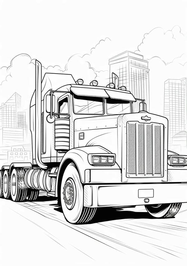 tô màu xe tải 20