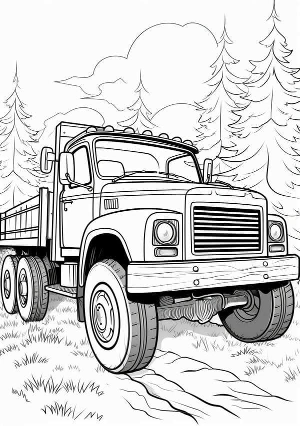 tô màu xe tải 21
