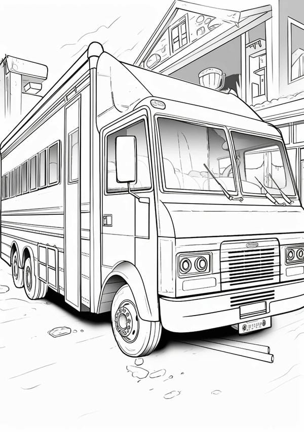 tô màu xe tải 22