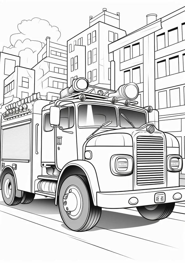 tô màu xe tải 23