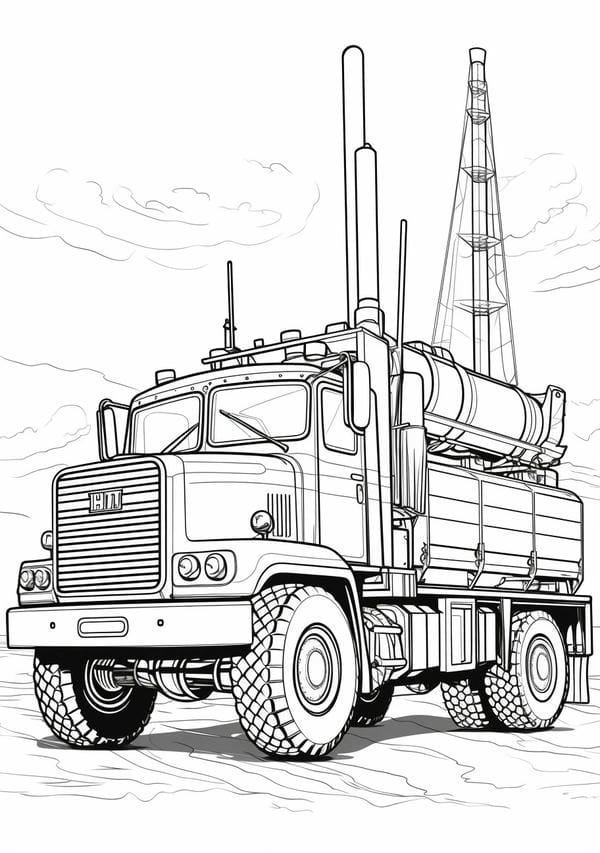 tô màu xe tải 26