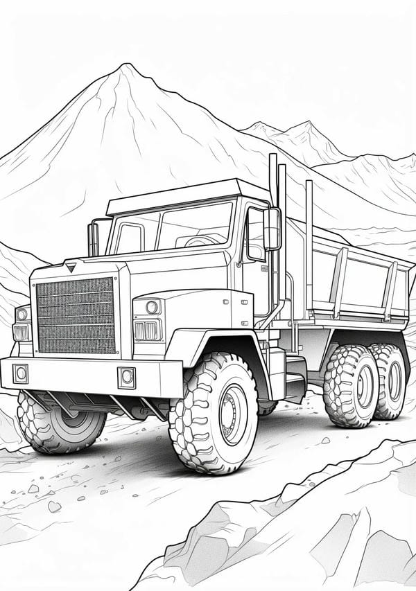 tô màu xe tải 27