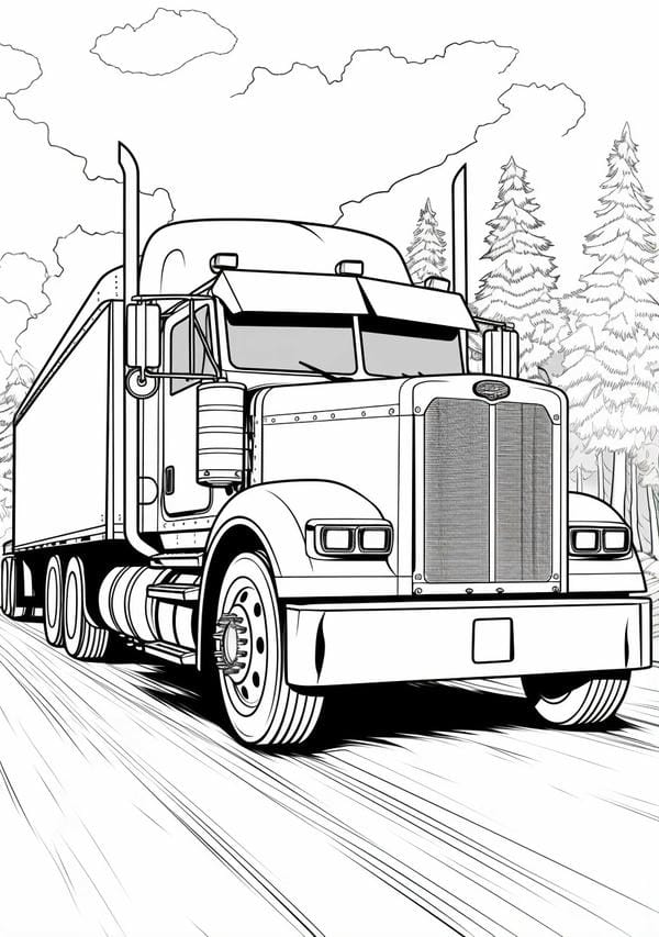 tô màu xe tải 28
