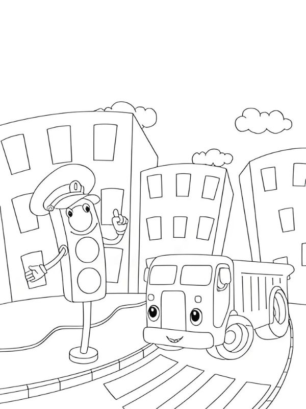 tô màu xe tải 28