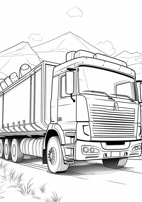 tô màu xe tải 30
